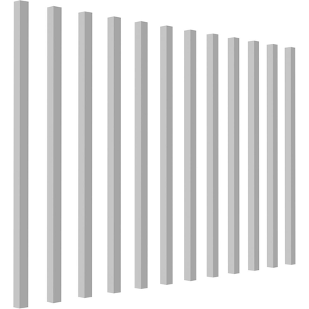 Ekena Millwork 1 1/4"W x 1 1/4"D x 36"H Providence Square Baluster, PK 12 BAL01X01X36SEC-12